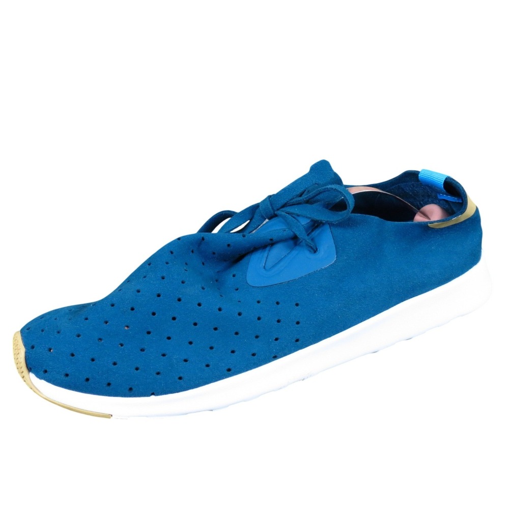 Native Apollo Moc Women Casual Shoe Size 11 Daily Wear‎ Blue Fabric Sneaker